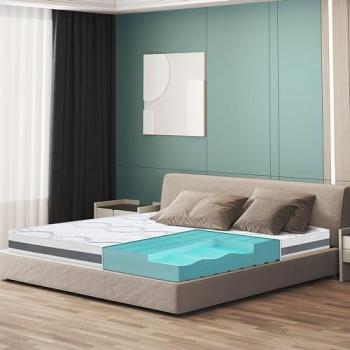Materasso Singolo 90 x 150 cm - Altezza 16 cm, Tessuto Anallergico e Traspirante