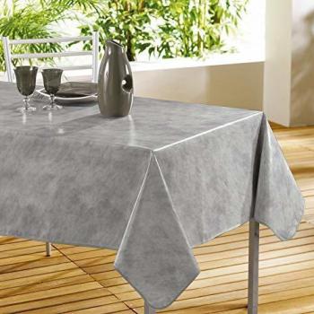 Nappe Décorline Béton Ciré Gris 140 x 240 cm