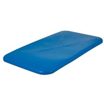 Couvercle pour conteneur rectangulaire, 450 l, bleu