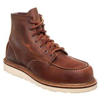 Red Wing 1907 Moc Toe Stiefel – Kupfer‑Rostleder Braun