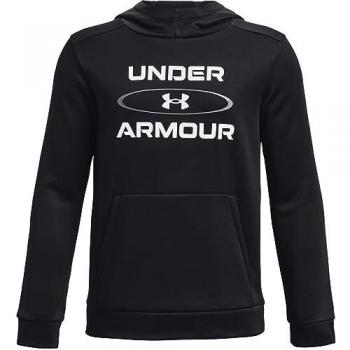 Sudadera Under Armour para Niños, Fleece Gráfico, Talla XL, Color Negro