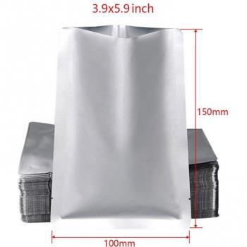 Silver Vacuum Sealer Mylar Food Storage Bags – 100 Pack