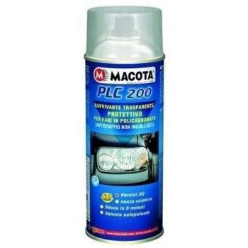Plc 200 Ravvivante Trasparente Fari Protettivo Vernice Spray 400ml - Macota