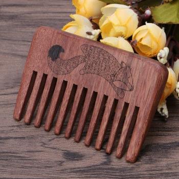 Pocket Wooden Anti-Static Comb