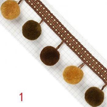 Mini cinta de encaje con borlas de 1 metro