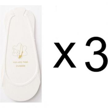 3 Pairs Summer Invisible Boat Socks for Women - Thin Ice Silk Non-Slip