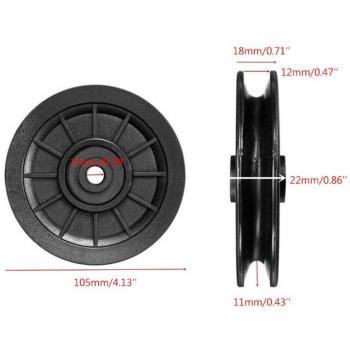 Rueda de Rodamiento Fitness 105mm Nylon