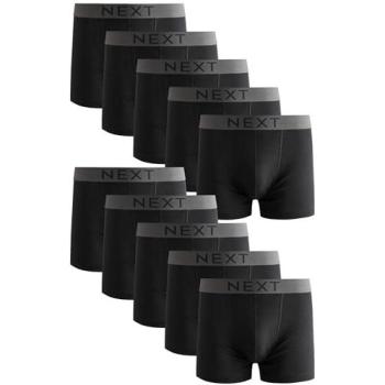 Next 10er Pack schwarze Baumwolltrunks für Herren