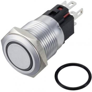 TC-12647504 IP65 Brass Pushbutton with Chrome Finish