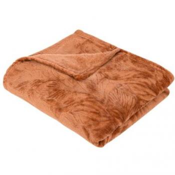 Plaid Atmosphera Flanella Terracotta 125x150 cm