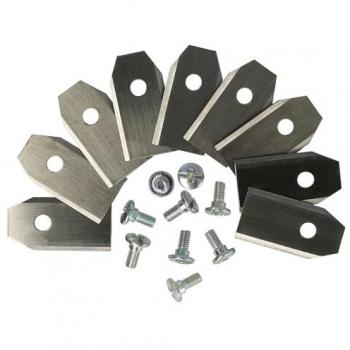 Ensemble de 9 lames de tondeuse Vhbw, compatible Husqvarna Solar, hybride