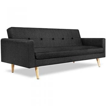 Sofá cama recto LARS gris 3 plazas