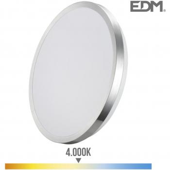 Applique murale LED 12W 800 lumens 4000K cadre chromé Blanc