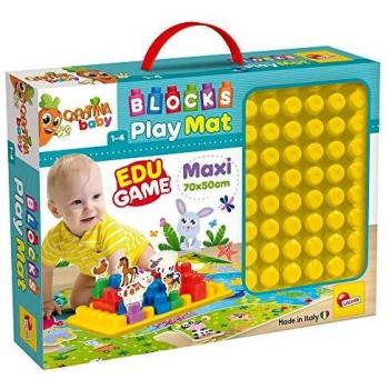 Bébé Mousse - Tapis d'éveil avec briques et animaux en carton - Jeu éducatif pour enfants à partir de 1 an - 79933