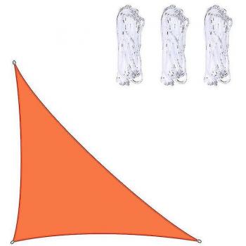 Toldo Triangular Impermeable para Patio y Camping Naranja
