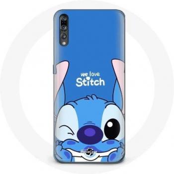 Huawei P20 Pro Stitch Case with Cute Blue Design