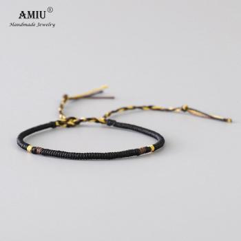AMIU Waterproof Handmade Wax Thread Friendship Bracelet