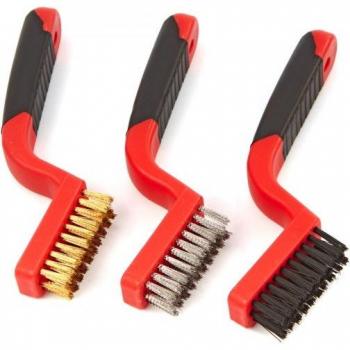 Set de 3 brosses en acier HBM
