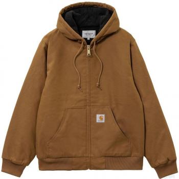 Giubbotto Carhartt Cuoio con Cappuccio in Cotone L