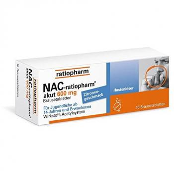 NAC-ratiopharm akut 600 mg Hustenbrausetabletten, 10 ST