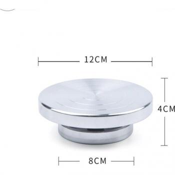 Plato Rotador Aleación Aluminio 12 cm Escultura