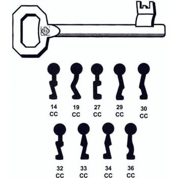 Chiavi Patent per serratura bussola corni 34cc Silca