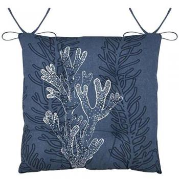 STOF Coussin de chaise Carnac Bleu 38 cm