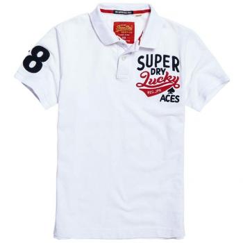 Superdry Clssc CNY Suprstate Pique Polo, Hombre, Blanco