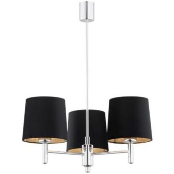 Netlighting Bolzano Plus Multi Arm Pendant Ceiling 3 Light Dark Grey Chrome