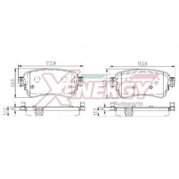 Pastiglie Freni AP XENERGY X41394 – Kit Completo