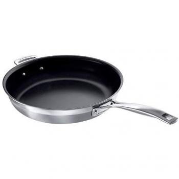 Le Creuset 3-Ply Frying Pan with Non-Stick Coating, Stainless Steel, 30 cm