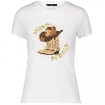 Cowboy‑Patch Shirt (White/Beige)