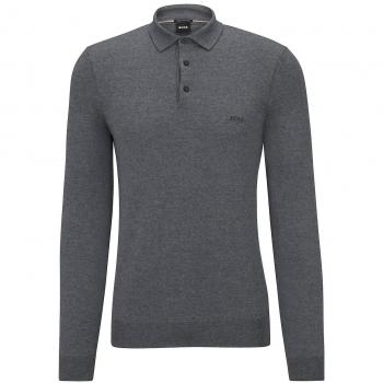 Polo à Manches Longues BOSS BONO gris M