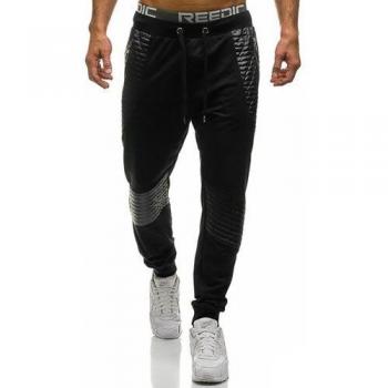 Pantalon long cuir sportif homme