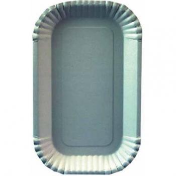 PAPSTAR Pappe Pure Schalen, eckig, weiß, 15 cm x 23 cm x 2 cm (100 Stück)