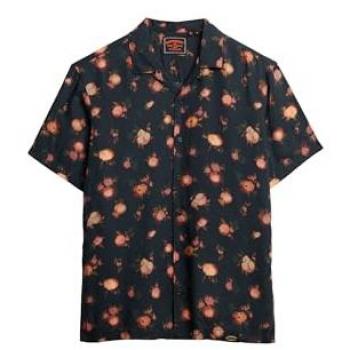 Camicia Superdry A Maniche Corte Stampa Astratta