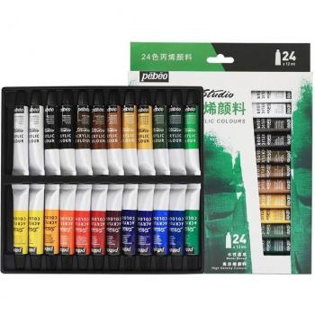 Pebeo Acrylic Textile Pigment - 12ml, 12/18/24 Colors