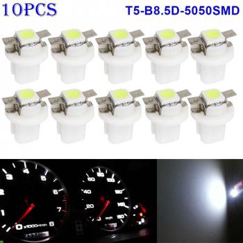 The Best 10pcs T5-B8.5D-5050smd LED Dashboard Instrument Light Bulbs 12V 889