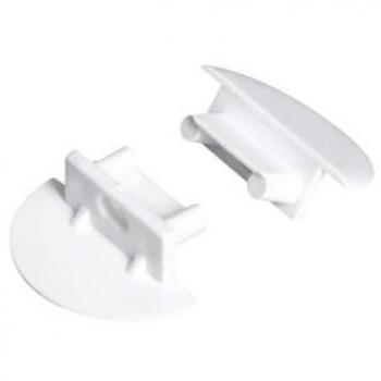 Chiusura profilo stopper bianco in materiale plastico