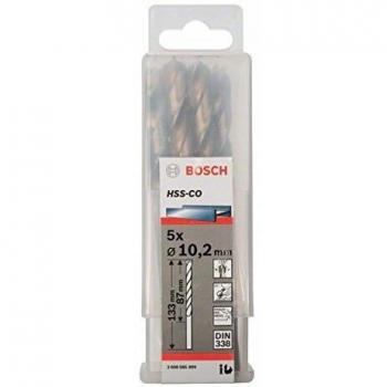 Bosch HSS-Co Cobalt Drill Bit 10.2mm Pack of 5
