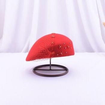 Women's British Stewardess Wool Felt Beret