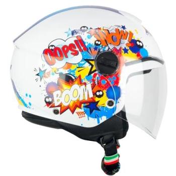 CGM Casco 261 Mini Blue/White, Taglia XS