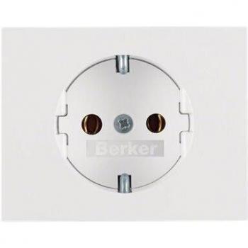Prise Schuko Berker K1 Protection Enfant Blanc