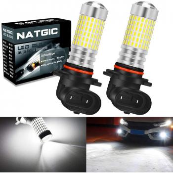 Lot de 2 ampoules antibrouillard NGCAT 9006 HB4 LED Blanc xénon