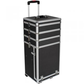 Valise Trolley Cosmétique Rigide - Noir