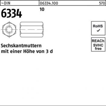 Langmutter DIN 6334 M36 blank