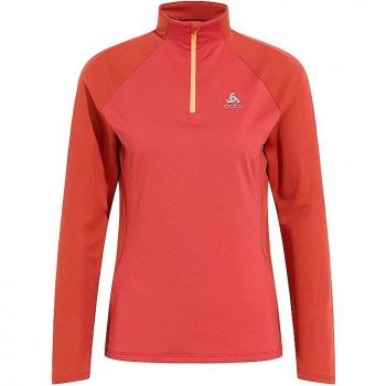 Odlo Essentials Ceramiwarm Mid Layer mit Halbreiẞverschluss für Damen, XL, rot
