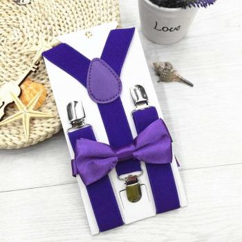 Smoking enfant avec ceinture Y-back et nœud papillon