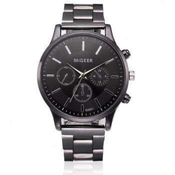 Reloj Analógico de Hombre en Acero y Cristal