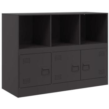 Organisateur de Rangement en Acier Noir 99×39×73 cm – Buffet/Commode/Armoire